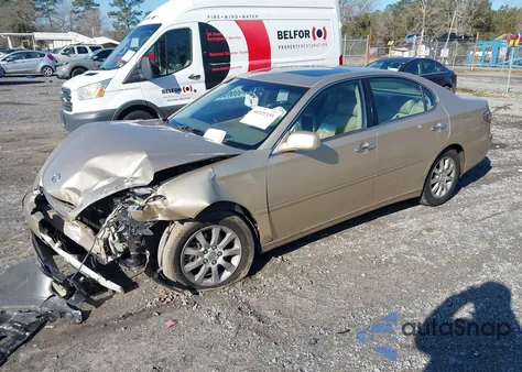 2004 Lexus Es 330 z USA, uszkodzony, nr VIN JTHBA30G340019599